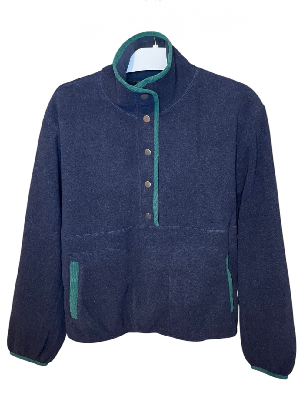 J. Crew Warm Up Fleece Navy Medium